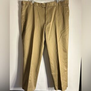PERRY ELLIS VINTAGE 100% COTTON MENS CLASSIC KHAKI DRESS PANTS SIZE 44x30